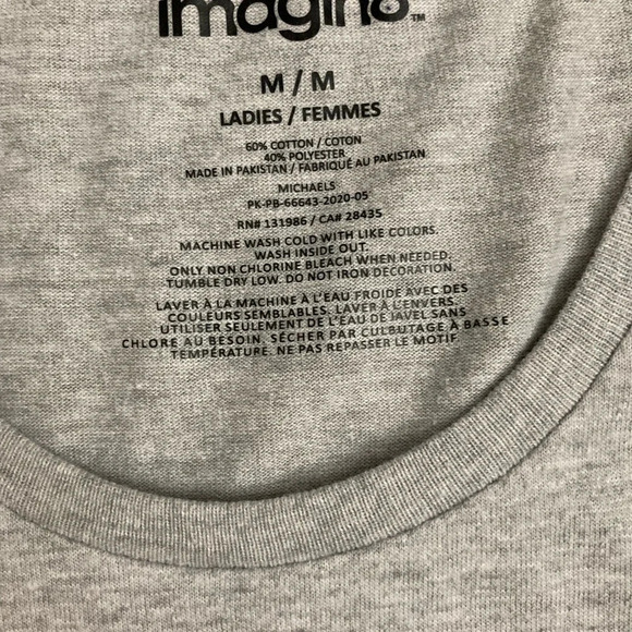 Halloween Short Sleeves TShirt Gray Medium BNWOT - Picture 3 of 4